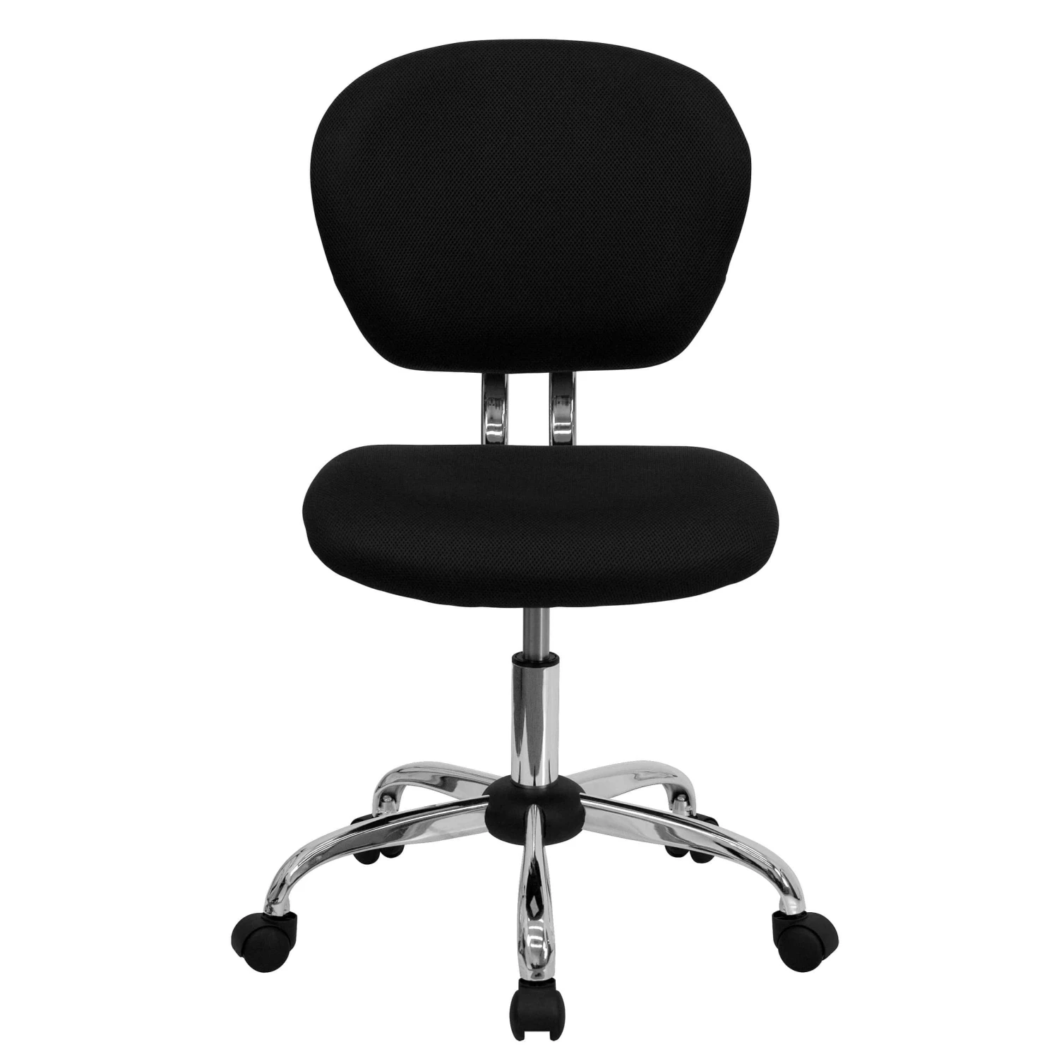 Flash Furniture Mid-Back Black Mesh Padded Swivel Task Office Chair With Chrome Base | BigEasyMart.com - Image 12