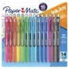 Paper Mate Inkjoy Gel Pen, Retractable, Medium 0.7 Mm, Assorted Ink And Barrel Colors, 14/pack Bundle Of 5 Packs | BigEasyMart.com