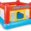 Intex Inflatable Jump-O-Lene Playhouse Trampoline Bounce House For Kids Ages 3-6 Pool Red/Yellow, 68-1/2" L X 68-1/2" W X 44" H | BigEasyMart.com
