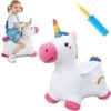 IPlay, ILearn Bouncy Pals Unicorn Hopping Horse Plush, With Pump.