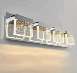 Artika Bubble Cube 4-LED Vanity Light, Chrome | BigEasyMart.com