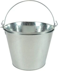 BARsics Galvanized Pail Beer Bucket 9x9x7 Inch, 5-Quart, Pack Of 2