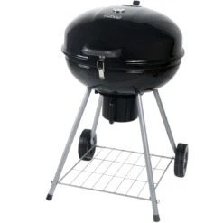 Mr. Bar-B-Q 22.17-in W Black/Porcelain Kettle Charcoal Grill | BigEasyMart.com