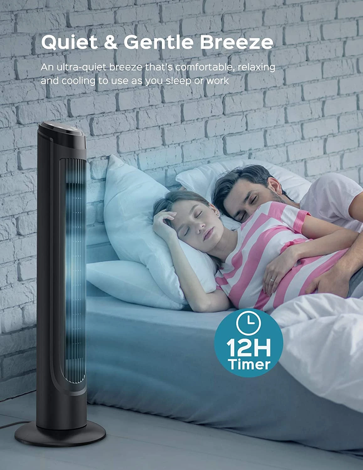 Dreo Cruiser Pro Tower Fan 90° Oscillating Fans With Remote | BigEasyMart.com - Image 4