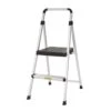 Cosco 39.37 In. H X 18.5 In. W X 23.62 In. D 225 Lb. Capacity 2 Step Aluminum Folding Step Stool | BigEasyMart.com