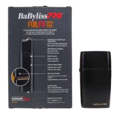BaBylissPRO Barberology BLACKFX Double Foil Shaver | BigEasyMart.com