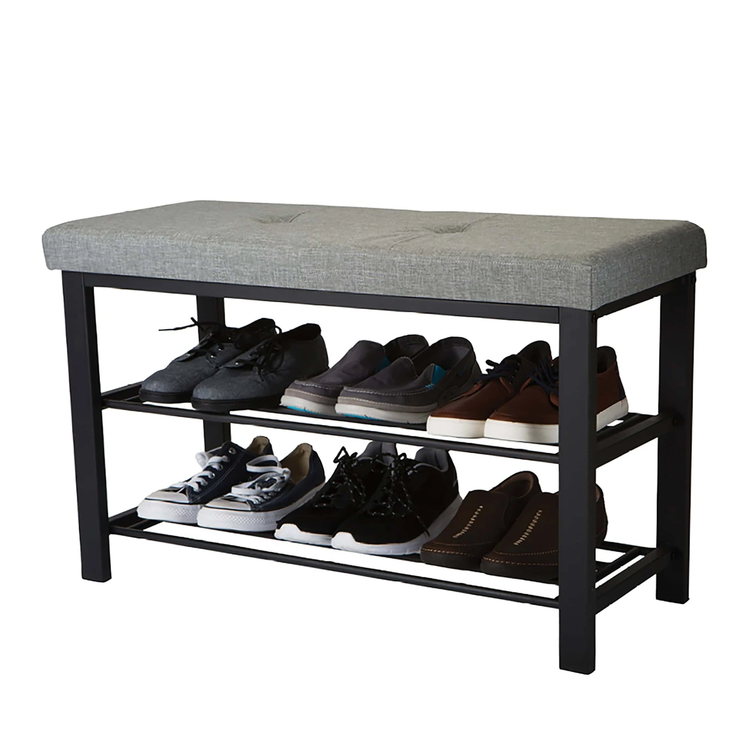 Simplify Modern Black Storage Bench With Storage 32-in X 12.6-in X 18-in | BigEasyMart.com - Image 3