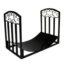 Sunnydaze Decor 18.25-in X 24-in X 14-in Steel Indoor Log Rack | BigEasyMart.com