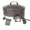 Fire Sense Sporty 15-in W 60000-BTU Mocha Portable Tabletop Aluminum Propane Gas Fire Pit | BigEasyMart.com