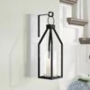 18.75" Metal/Wood/Glass Wall Sconce | BigEasyMart.com