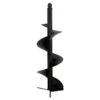 12" Auger Post Hole Digger Bits Deep Professional Fence Holes (3/4" / 0.75 Inch) Shaft, Black | BigEasyMart.com