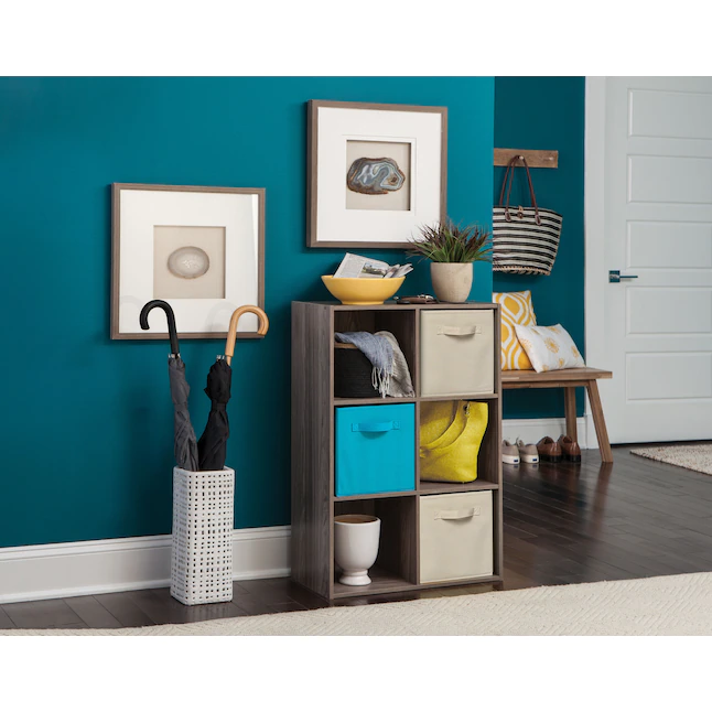 ClosetMaid 35.88-in H X 24.13-in W X 11.63-in D-Drawers Natural Gray Stackable Wood Laminate 6 Cube Organizer | BigEasyMart.com - Image 2