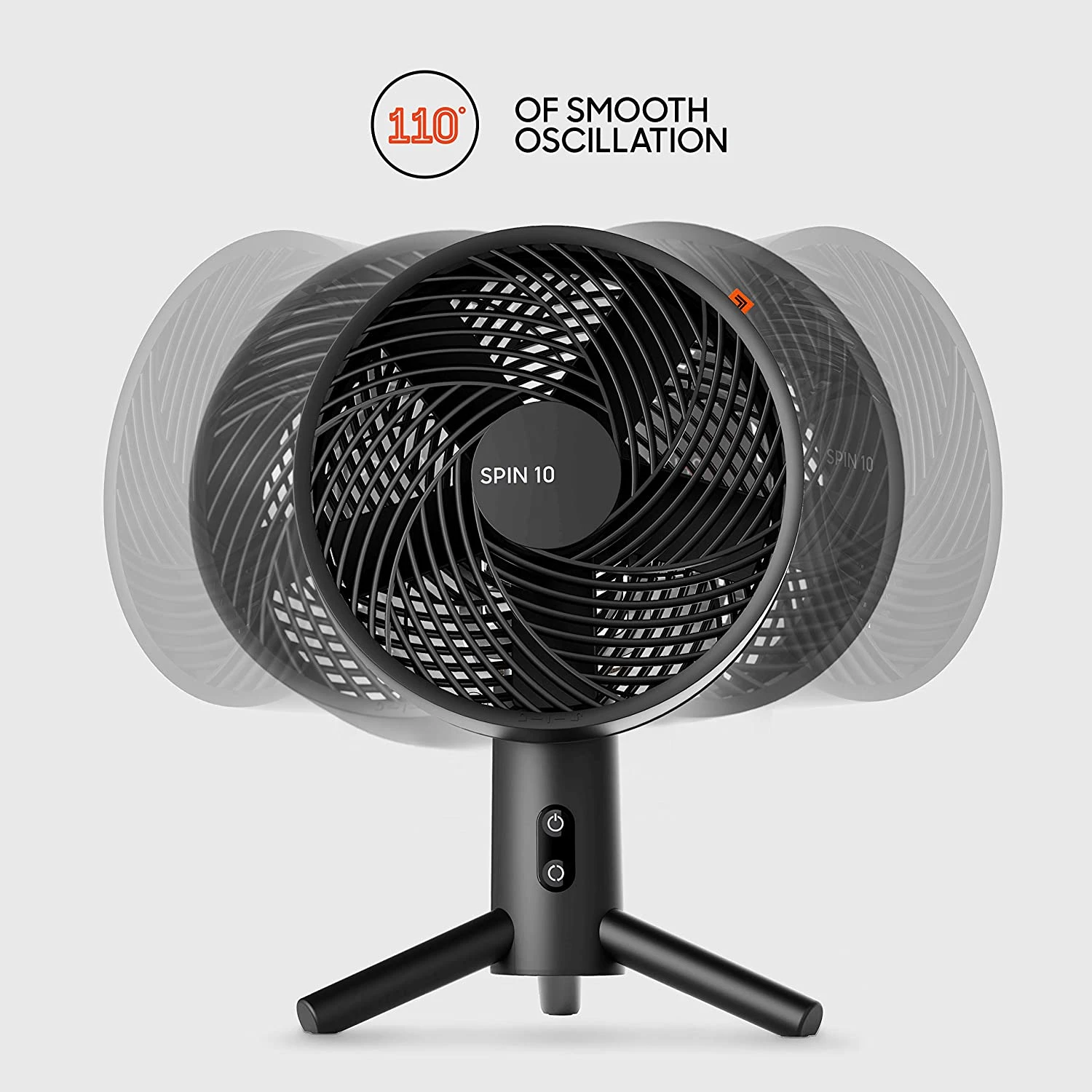 Vornado 9.8-in 3-Speed Indoor Black Oscillating Desk Fan | BigEasyMart.com - Image 4