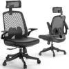 Famistar Ergonomic Office Gaming Desk Chair，High Back Mesh Computer Chair With Adjustable Lumbar Support For Home Office Study | BigEasyMart.com