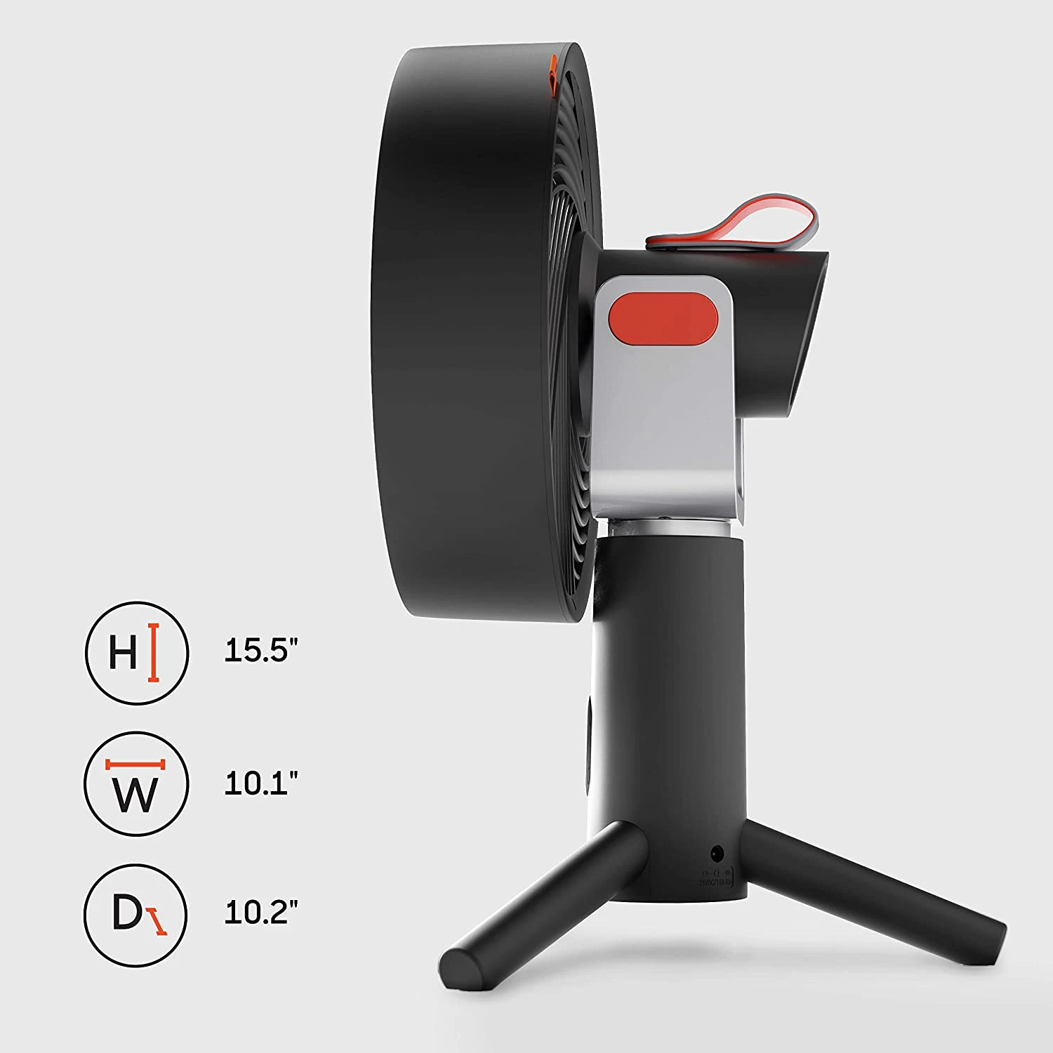 Vornado 9.8-in 3-Speed Indoor Black Oscillating Desk Fan | BigEasyMart.com - Image 5