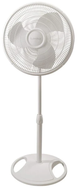Lasko 16" Oscillating 3-Speed Pedestal Fan, S16200, White | BigEasyMart.com