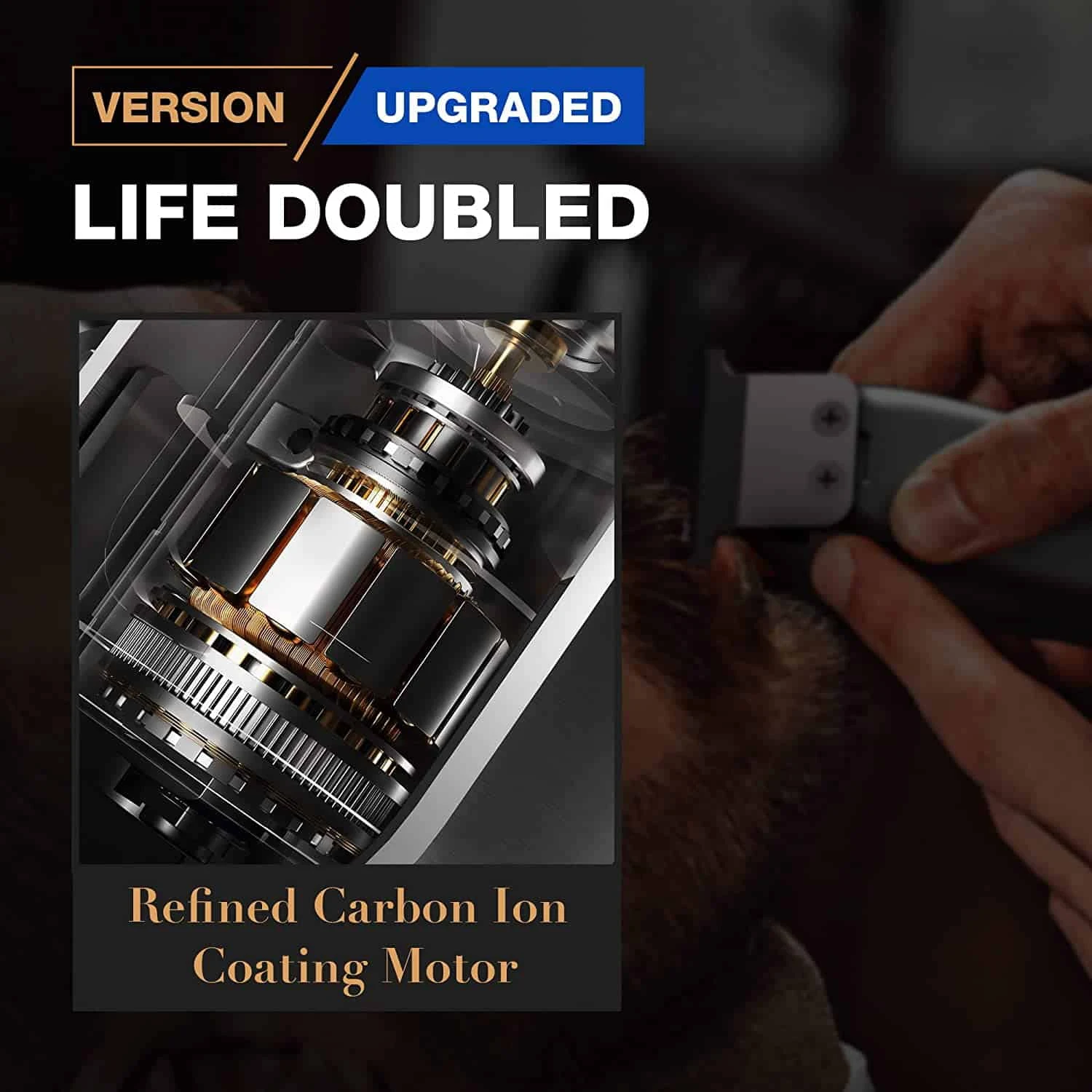 SUPRENT® Professional Hair Clippers For Men, Hair Cutting Kit & Zero Gap T-Blade Trimmer Combo, Cordless Barber Clipper Set With LED Display (Silver) | BigEasyMart.com - Image 6