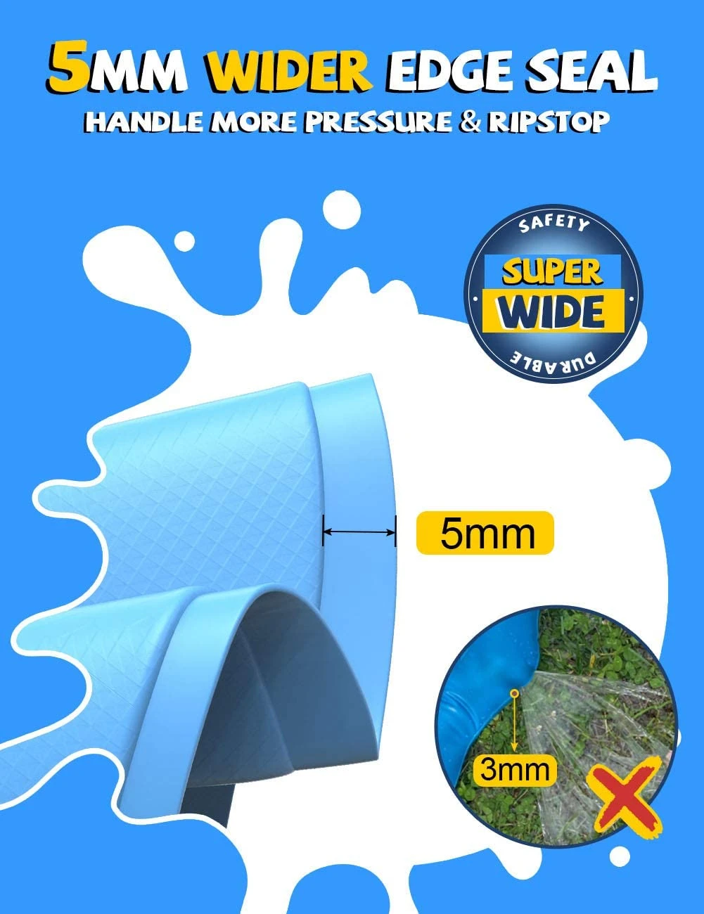 VISTOP Non-Slip Splash Pad For Kids And Dog, Thicken Sprinkler Pool Summer Outdoor Water Toys | BigEasyMart.com - Image 4