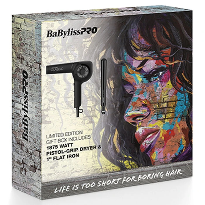 BabylissPRO Limited Edition Giftset (Pistol Grip Dryer 1875W & 1" Flat Iron) | BigEasyMart.com - Image 2
