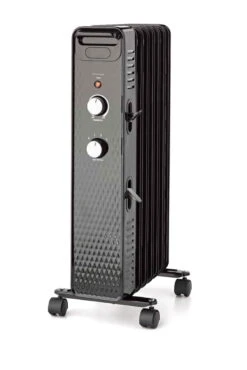 Mainstays 1500W Mechanical Oil Filled Electric Radiator Heater, WSH07O2ABB, Black | BigEasyMart.com