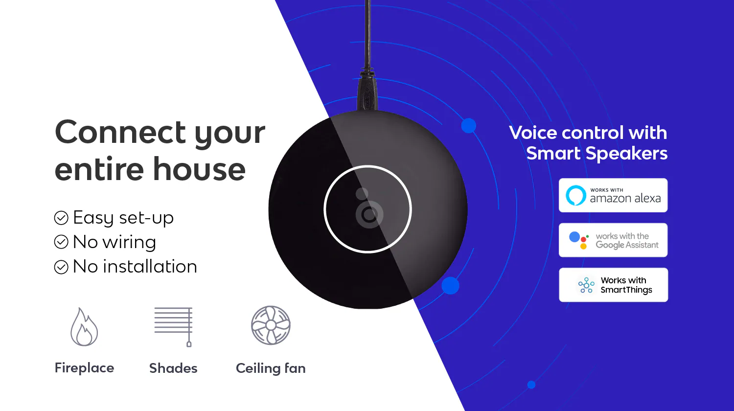 Bond Bridge (BD-1000) Smart Bridge For Allen + Roth Motorized Shades And Ceiling Fans - Black/Plastic | BigEasyMart.com - Image 7