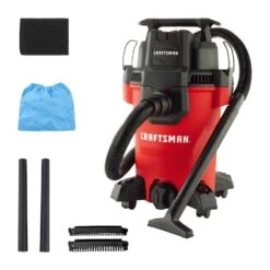 CRAFTSMAN 4-Gallons 3.5-HP Corded Wet/Dry Shop Vacuum With Accessories Included | BigEasyMart.com