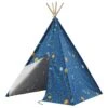 Asweets Glow In The Dark Starry Sky Indoor Kids Foldable Canvas Play Teepee Tent | BigEasyMart.com