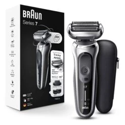 Braun Series 7 7025s Flex Rechargeable Wet Dry Men's Electric Shaver With Beard Trimmer | BigEasyMart.com