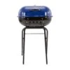 Americana 21.25-in W Ocean Blue Kettle Charcoal Grill | BigEasyMart.com