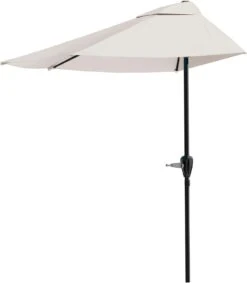 Pure Garden 9 Foot Half Round Patio Umbrella | BigEasyMart.com