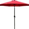 Sunnyglade 9' Patio Umbrella Outdoor Table Umbrella With 8 Sturdy Ribs (Red) | BigEasyMart.com