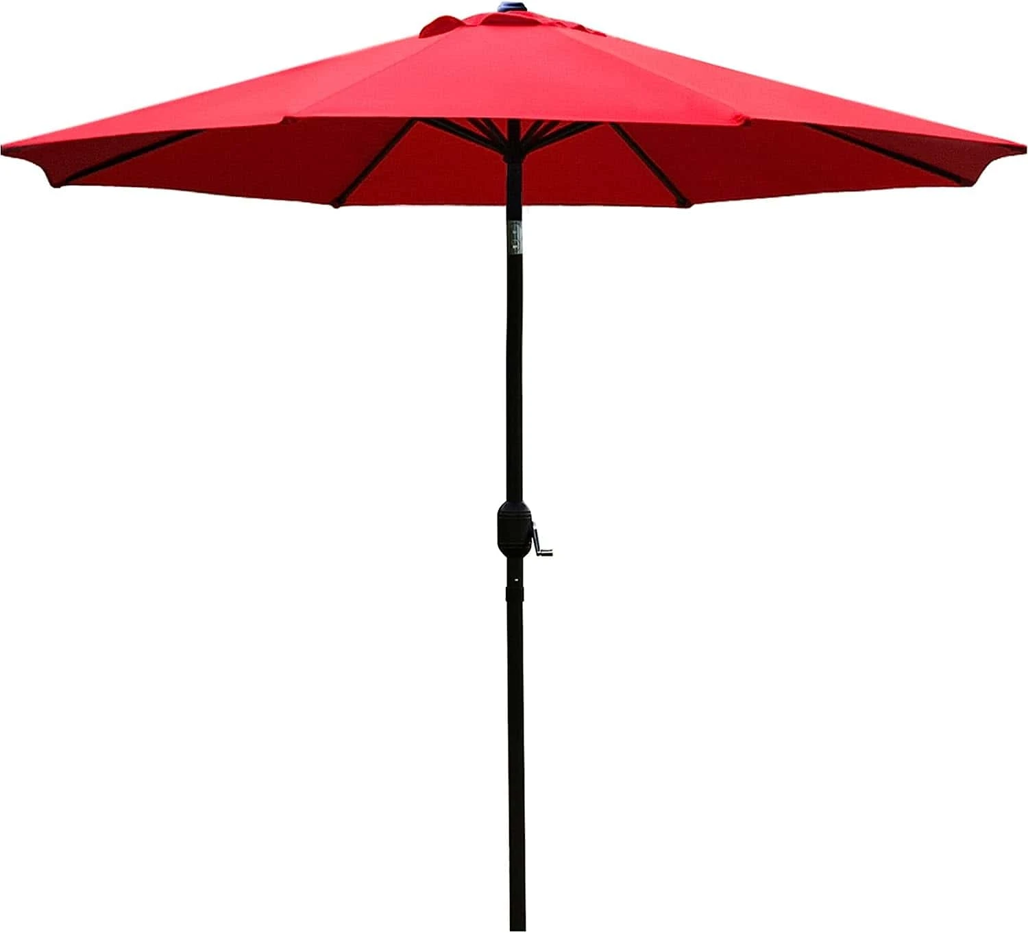 Sunnyglade 9' Patio Umbrella Outdoor Table Umbrella With 8 Sturdy Ribs (Red) | BigEasyMart.com