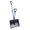 Snow Joe Shovelution Strain-Reducing Snow Shovel W/Spring Assisted Handle, Blue (18-Inch, Original) | BigEasyMart.com