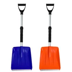 OPELETNNT Kids Snow Shovel With D-Grip Handle, Durable Aluminum Blade, Toddler Snow Shovel For Car Trunk | BigEasyMart.com