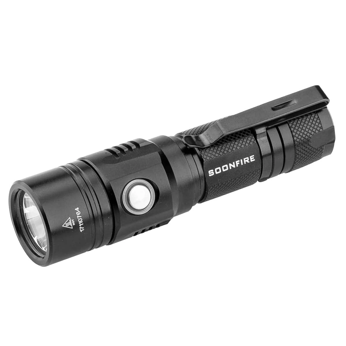 Soonfire Cree LED 1000 Lumens Flashlight, Rechargeable Waterproof Compact EDC Law Flashlights, Black | BigEasyMart.com - Image 9
