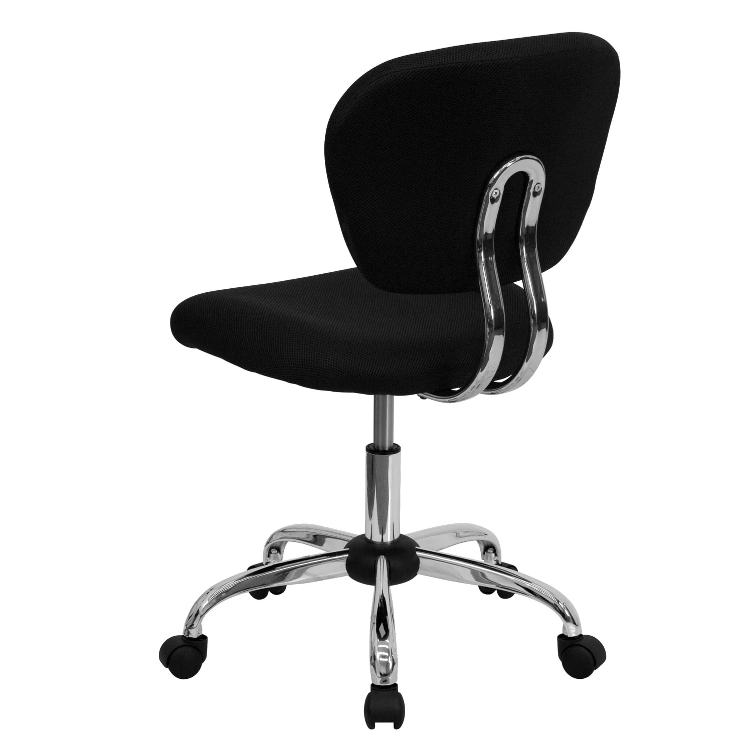 Flash Furniture Mid-Back Black Mesh Padded Swivel Task Office Chair With Chrome Base | BigEasyMart.com - Image 10