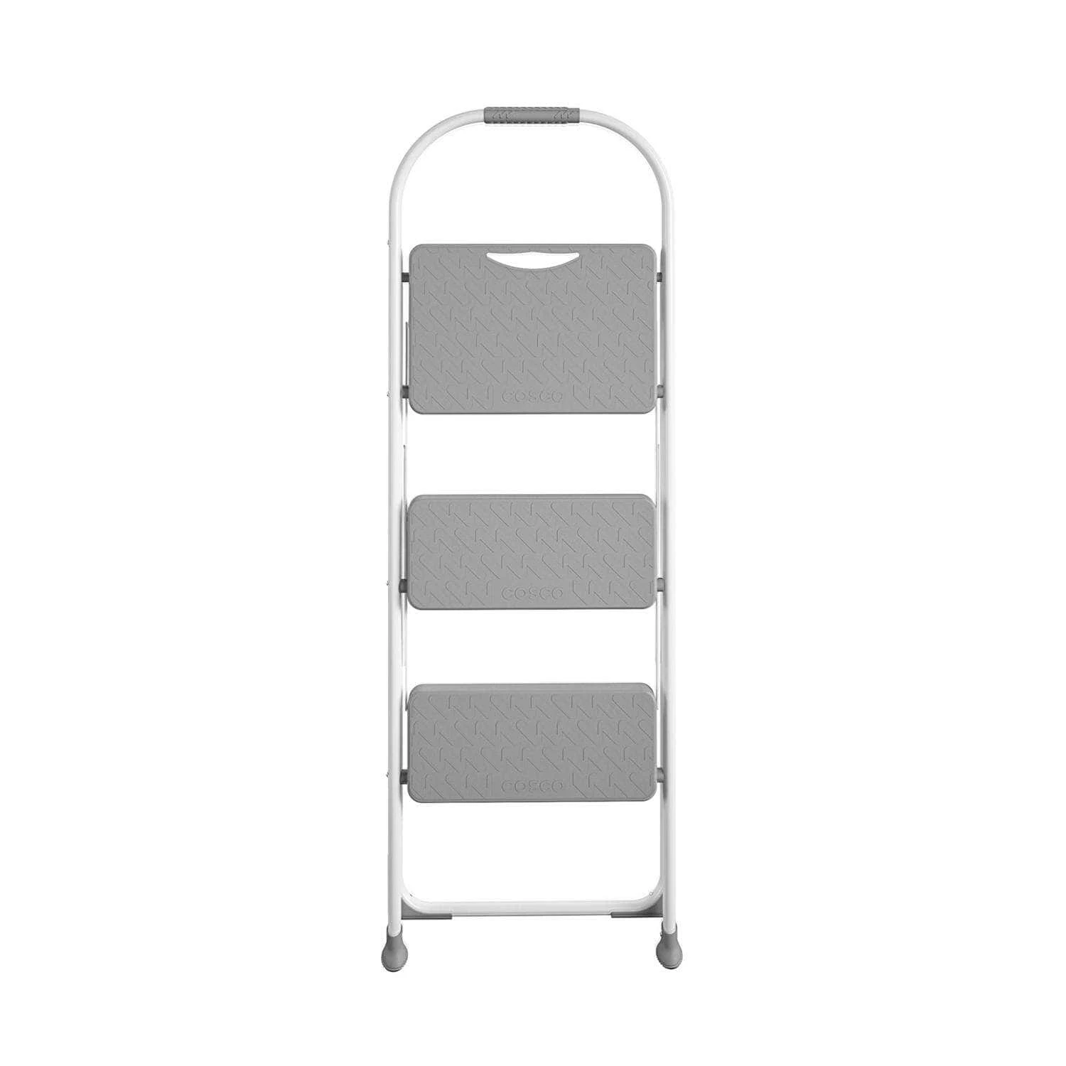 Cosco 47.6 In. H X 16.81 In. W X 2.91 In. D 225 Lb. Capacity 3 Step Steel Folding Step Stool | BigEasyMart.com - Image 3