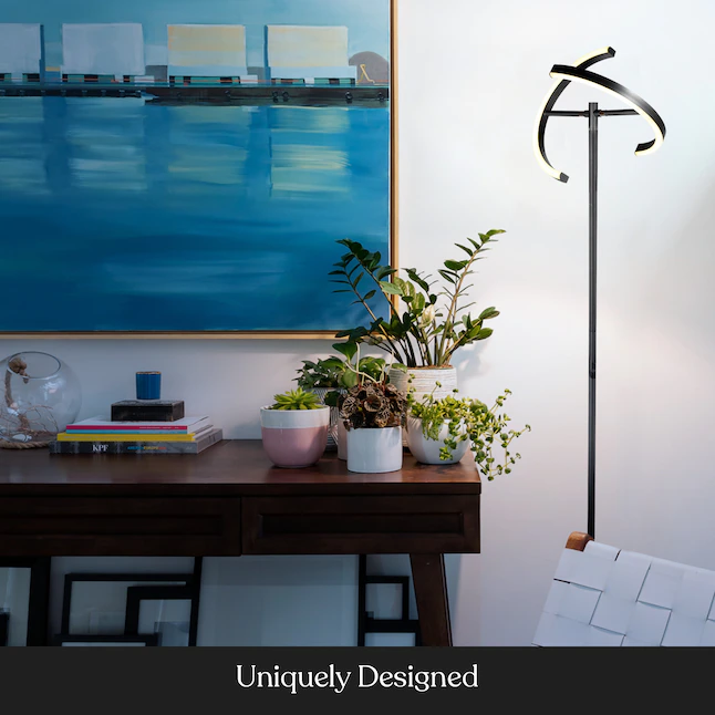 Brightech 72-in Classic Black Torchiere Floor Lamp | BigEasyMart.com - Image 4