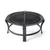 Luxury Living Furniture 31.5-in W Black Steel Wood-Burning Fire Pit | BigEasyMart.com