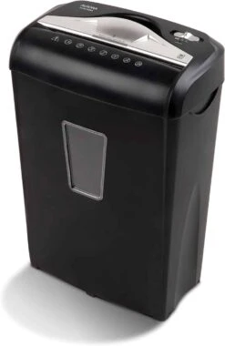 Aurora AU870MA High-Security 8-Sheet Micro-Cut Paper Credit Card Shredder Black | BigEasyMart.com