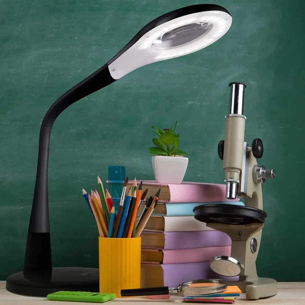 OttLite LED Desk Lamp With Adjustable Magnifier, Prevention Series - Designed To Reduce Eyestrain | BigEasyMart.com - Image 2