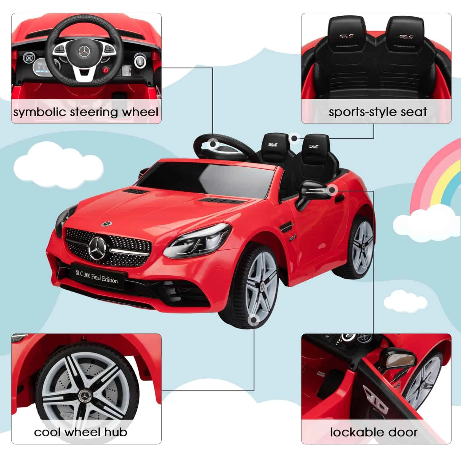 Jaxpety Mercedes-Benz U500 12-volt Remote-control Car (Battery & Charger Included) | BigEasyMart.com - Image 5