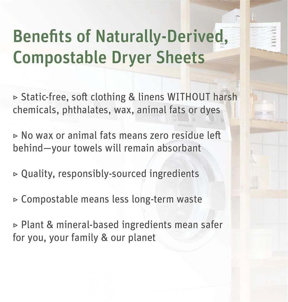 Grab Green Natural Newborn Baby Laundry Dryer Sheets, Essential Oils, 3ct | BigEasyMart.com - Image 5