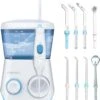 TUREWELL Water Flossing Oral Irrigator, 600ML Dental Cleaner 10 Adjustable Pressure (White) | BigEasyMart.com