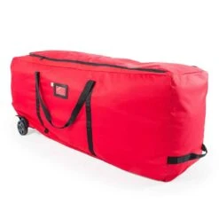 Santa's Bags Rolling Duffle Bag Tree Storage Bag - Big Wheeled 9 Foot Christmas Tree Storage Bag | BigEasyMart.com