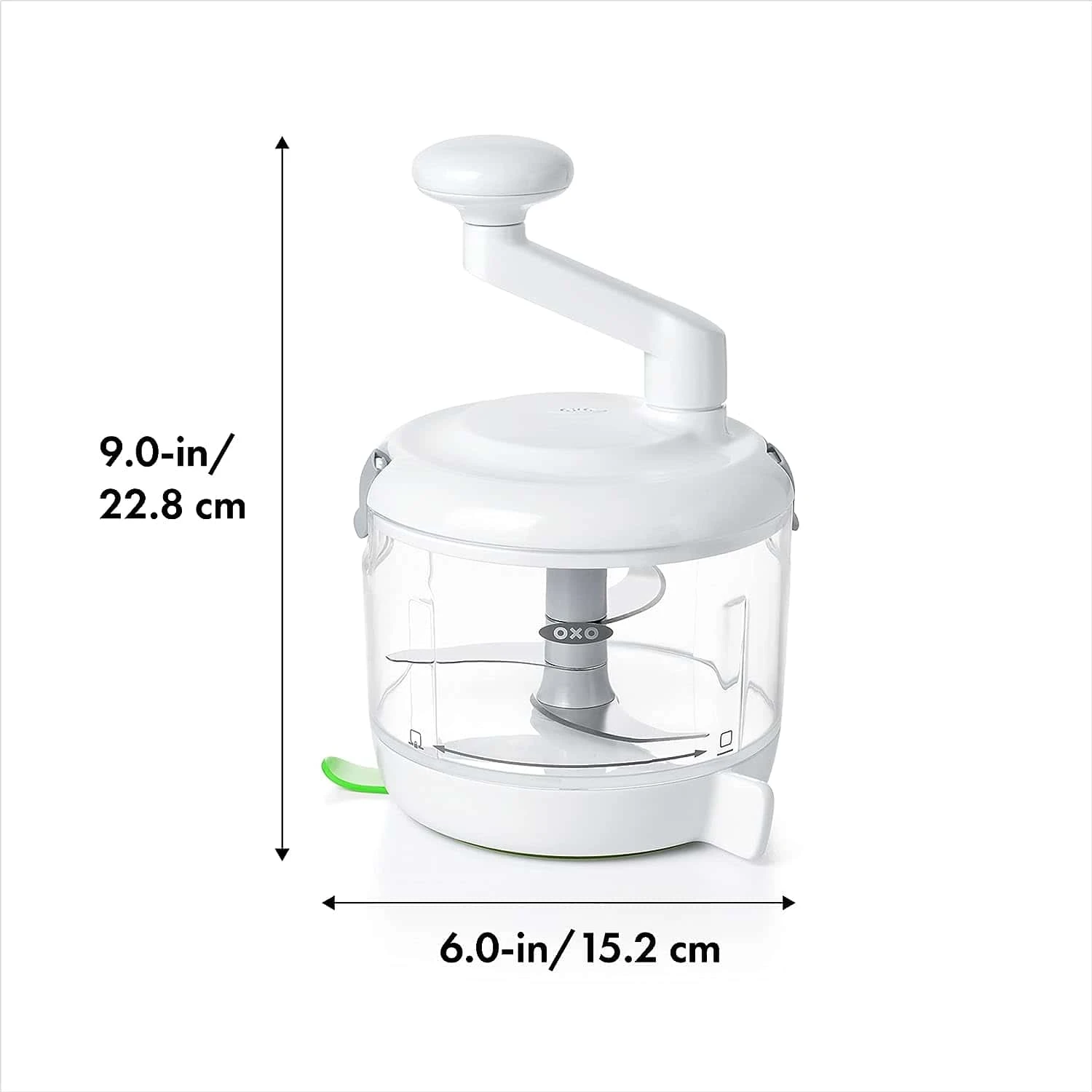OXO Good Grips One Stop Chop Manual Food Processor, (Stainless Steel, Plastic) | BigEasyMart.com - Image 2
