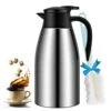 GearRoot 68oz Coffee Carafe Airpot Insulated Thermos Urn Stainless Steel Vacuum Thermal Pot Flask | BigEasyMart.com