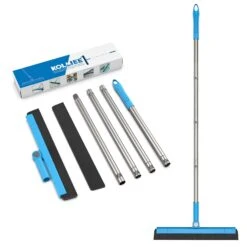 KOLLIEE Floor Squeegee Adjustable 18''-59.8'' Long Handle Shower Squeegee | BigEasyMart.com