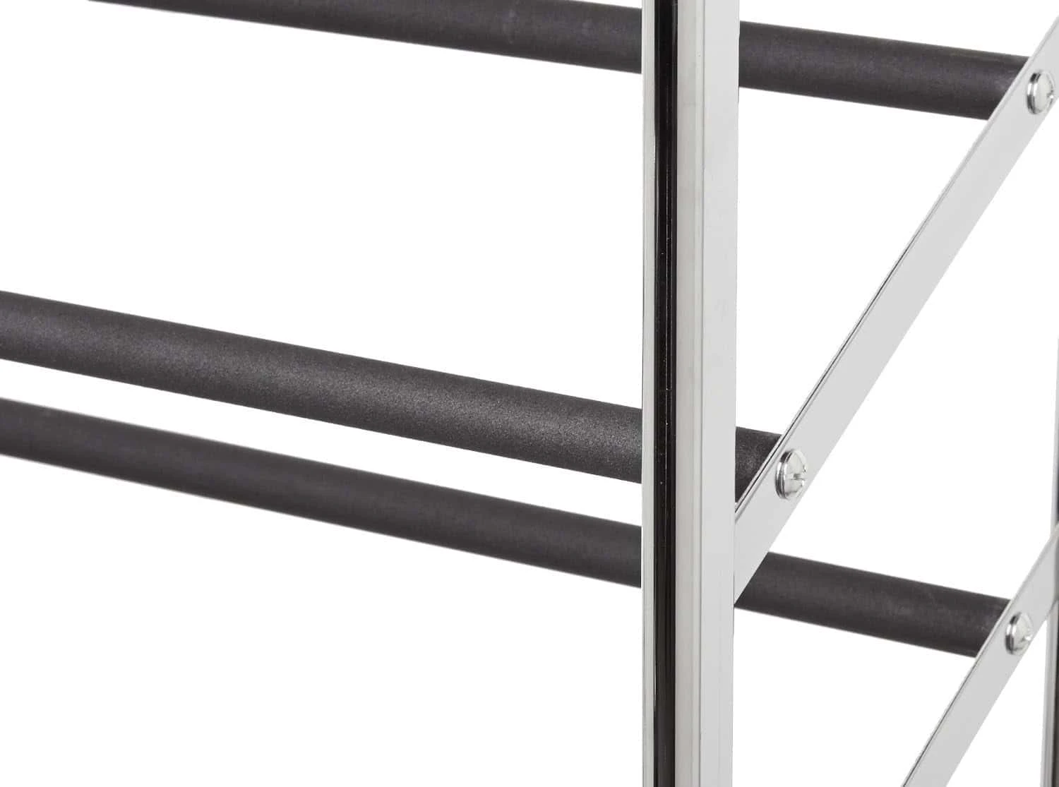 Amazon Basics 50-Pair Shoe Rack Organizer, Chrome, 35.8 X 14.6 X 59.5 Inches | BigEasyMart.com - Image 2