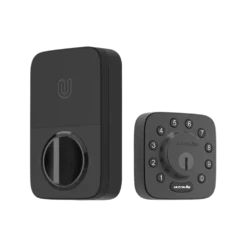 Ultraloq Modern Black Single Cylinder Deadbolt With Anti-Peep Code Pad - Grade 1 Security | BigEasyMart.com